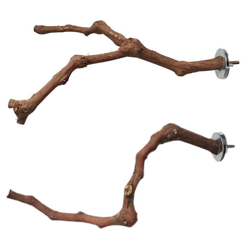 Trespolo in Legno Naturale per Pappagalli