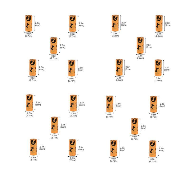 🐾💩 Maxi Scorta Sacchetti Igienici con Zampine - Resistenza e Convenienza!