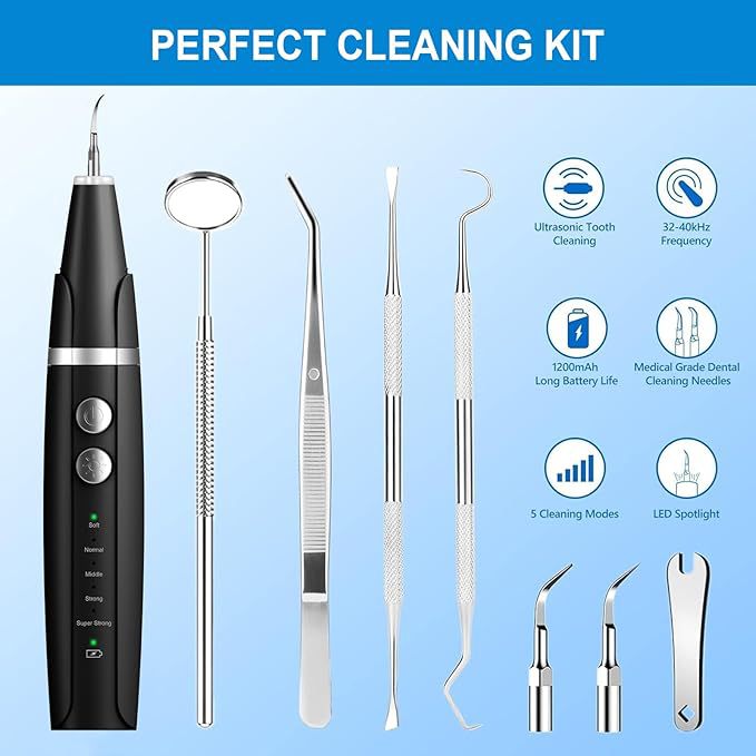 Kit Igiene Dentale Professionale – Rimuovi Placca e Tartaro a Casa
