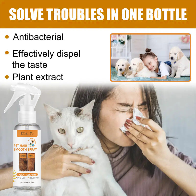 🍊✨ Spray Scioglinodi e Antistatico per Cani e Gatti - Pelo Morbido e Profumato in un Istante!