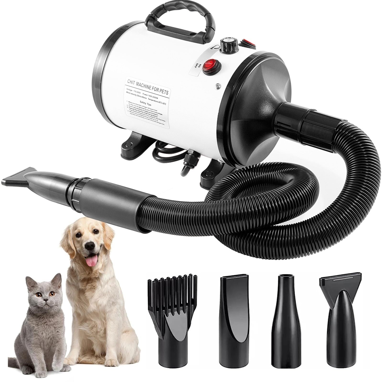 🌪️🐶 Soffiatore Asciugatore Professionale per Cani - Asciugatura Rapida da Toelettatura!