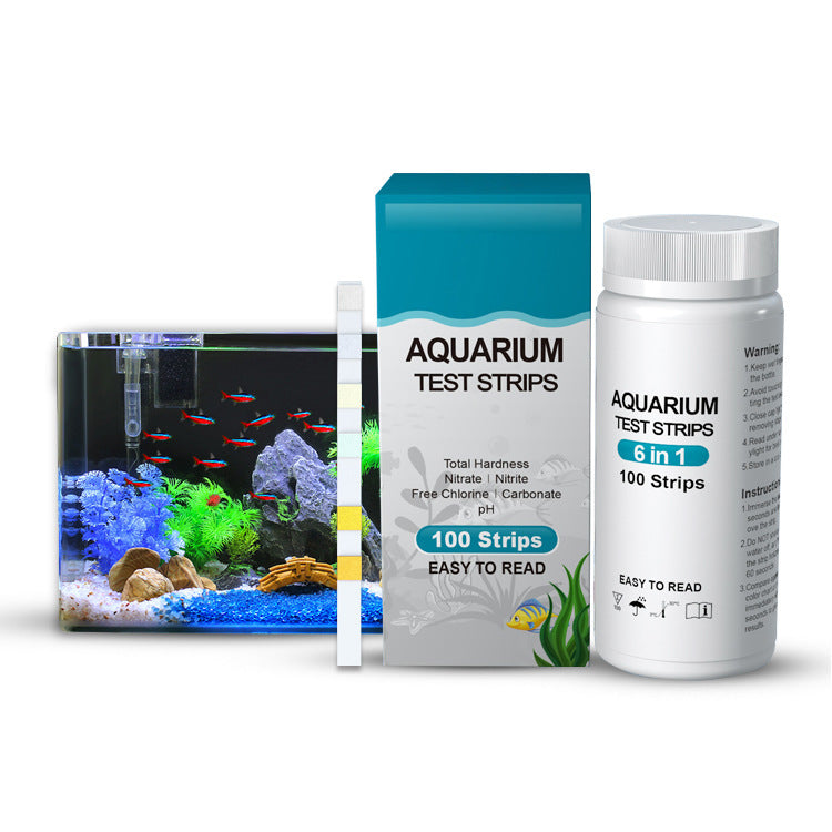 💧🧪 Strisce Test Acqua Acquario 6-in-1 - Salute e Prevenzione in Soli 60 Secondi!