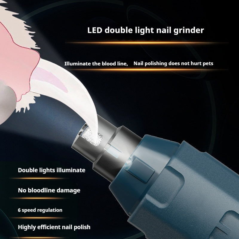 ⚙️🐾 Lima Unghie Elettrica a 6 Velocità con LED - Manicure Professionale e Senza Stress!