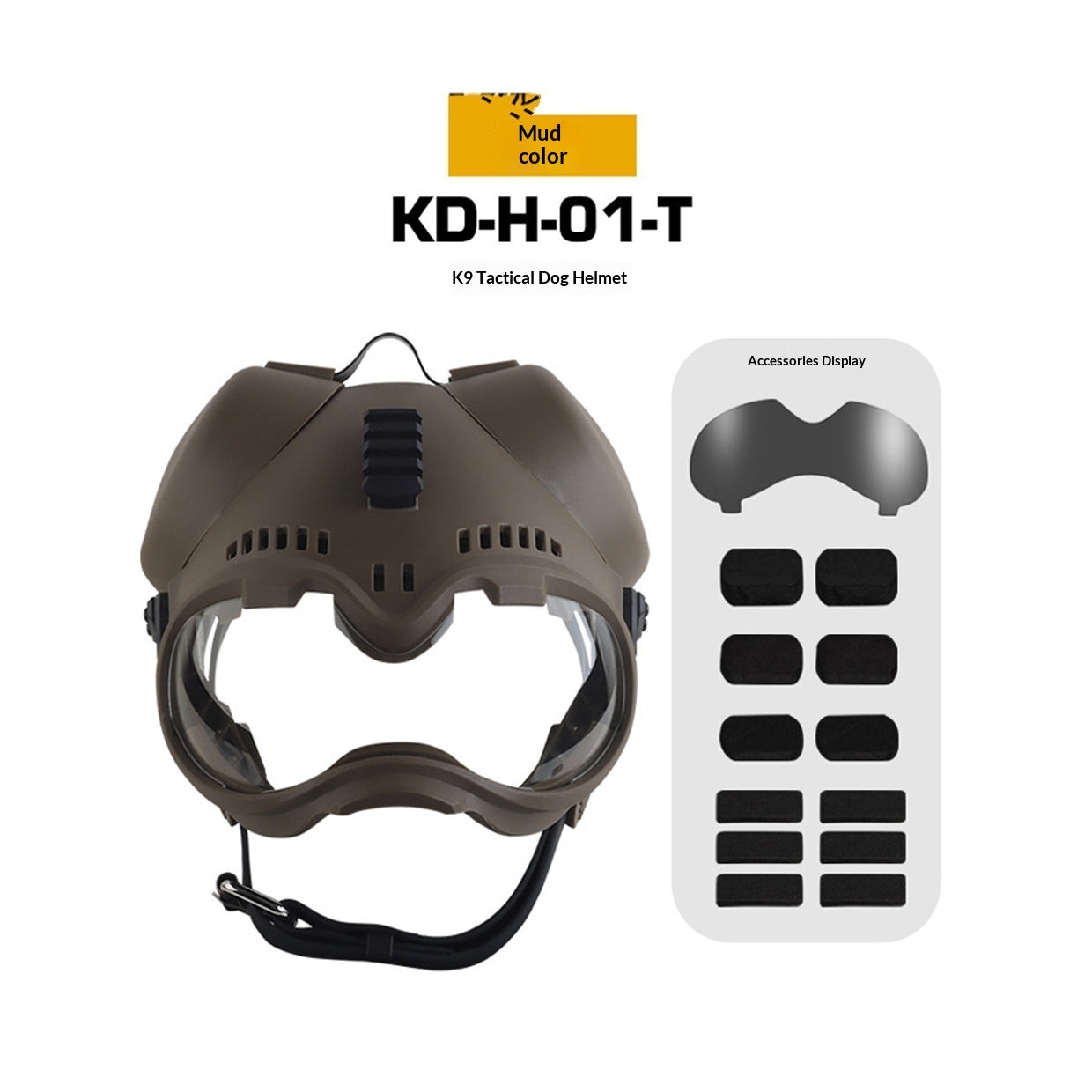 🐶🕶️ Maschera Tattica K9 con Occhiali Protettivi - Equipaggiamento d'Élite per Esploratori!