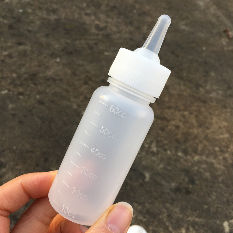 Kit Biberon Allattamento 60 ml per Cuccioli di Cane e Gatto