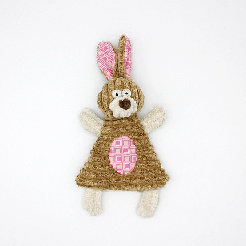🐶🐴 Peluche Sonoro a Forma di Asinello in Velluto a Coste - Morbido, Sicuro e Pulisci-Denti!