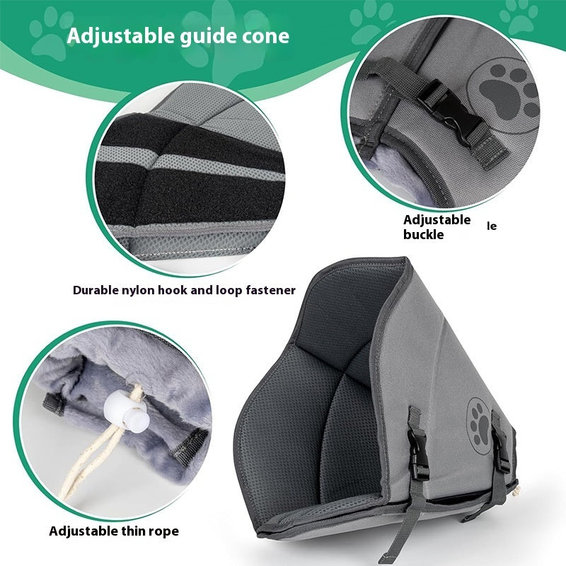 🛏️🐕 Collare Elisabettiano Protettivo Premium Ripiegabile - Il Cono in Tessuto per un Recupero Sereno!