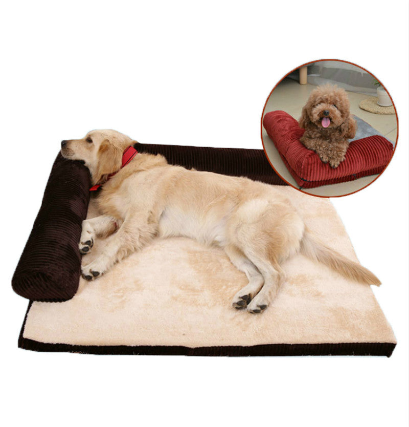 🛋️🐕 Cuccia a Divanetto Ortopedico in Velluto a Coste per Cani - Comfort Premium!