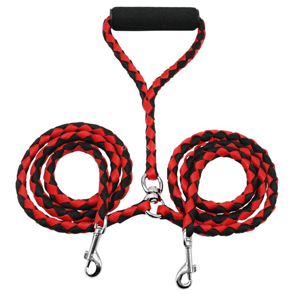 🐶🐾 Guinzaglio Doppio in Corda per Due Cani - Passeggiate Senza Grovigli!