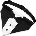 🐶🤵 Bandana Smoking con Papillon per Cani - L'Invitato d'Onore Perfetto!