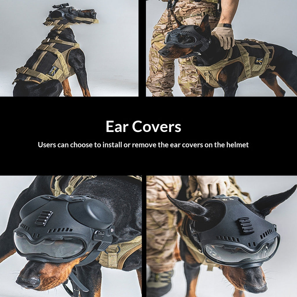 🐶🕶️ Maschera Tattica K9 con Occhiali Protettivi - Equipaggiamento d'Élite per Esploratori!