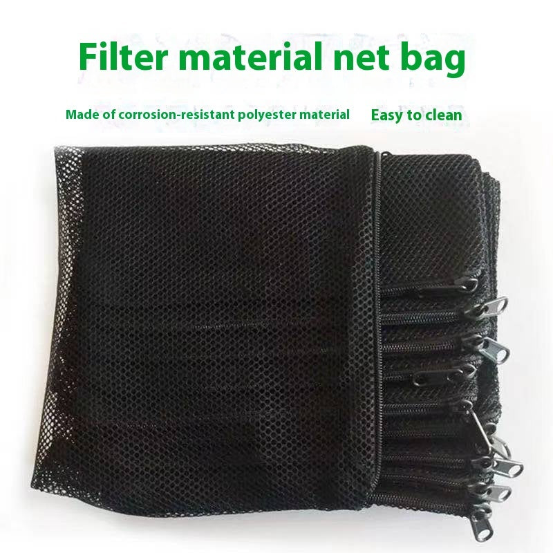 Rete Sacchetto per Materiale Filtrante Acquario - Resistente con Chiusura
