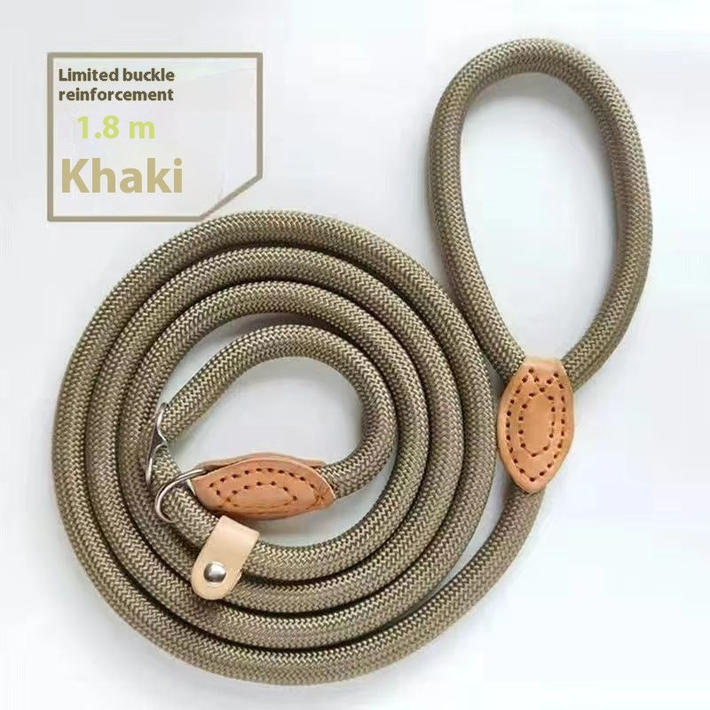🐶🪢 Guinzaglio a Scorrimento in Morbida Corda Naturale - Eleganza e Controllo Rapido