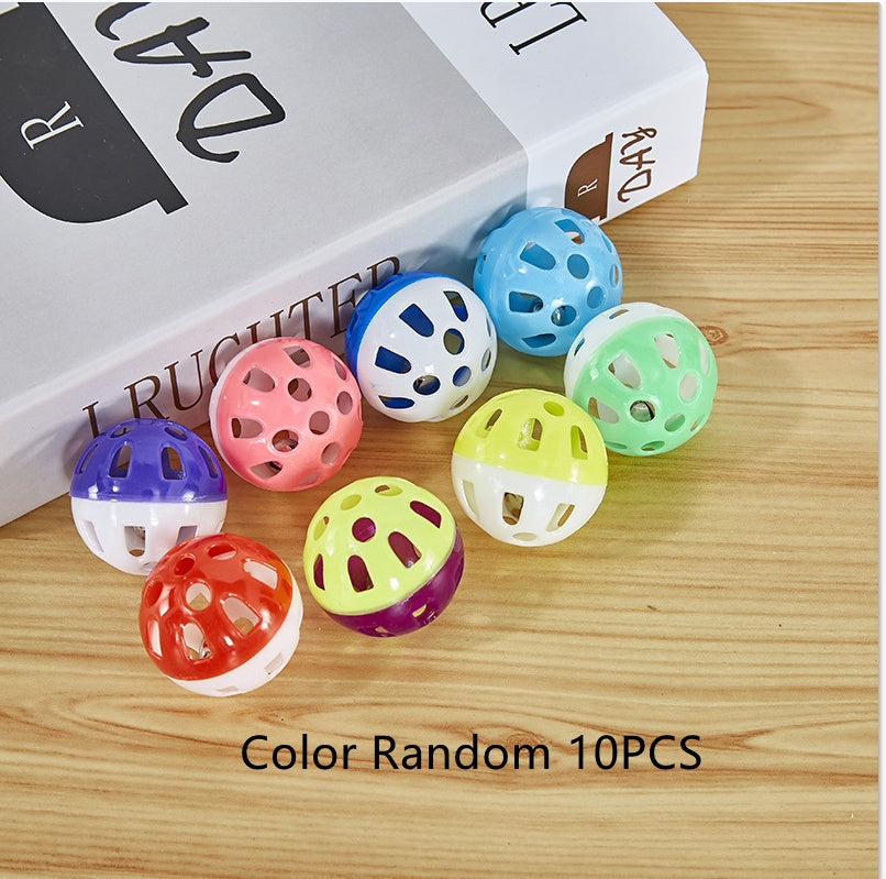 Palline Interattive Sonore con Campanellino per Gatti - Set Divertimento