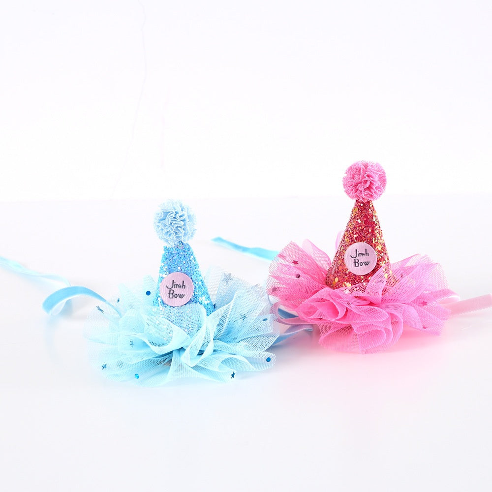 🎂🐾 Set Festa di Compleanno Premium - Cappellino e Papillon Scintillanti!