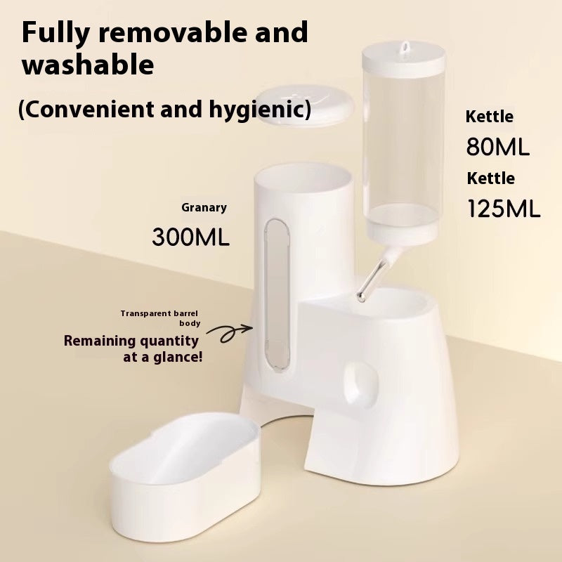 Dispenser Automatico 2-in-1: Pasti Sempre Freschi, Igiene Totale e Zero Sprechi 🐹💧