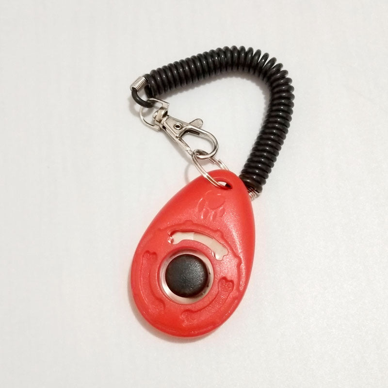 🧠🐕 Clicker Professionale da Addestramento per Cani con Laccetto a Molla!