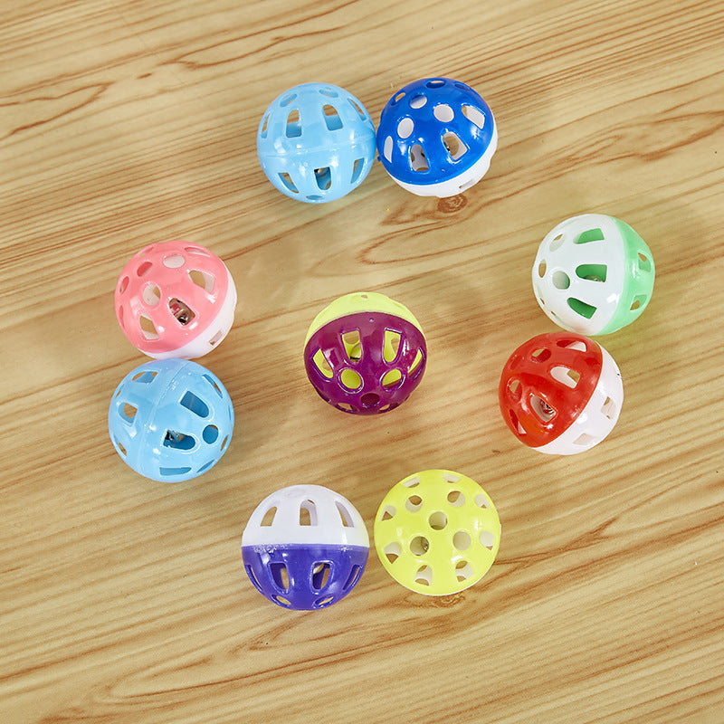 Palline Interattive Sonore con Campanellino per Gatti - Set Divertimento