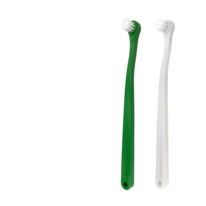 🪥🦷 Spazzolino da Denti a 3 Testine per Cani e Gatti - Pulizia Veloce e Profonda!