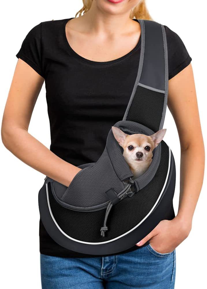 Tracolla Zaino per Cani e Gatti - Borsa Trasportino Traspirante e Sicura e Comodissima