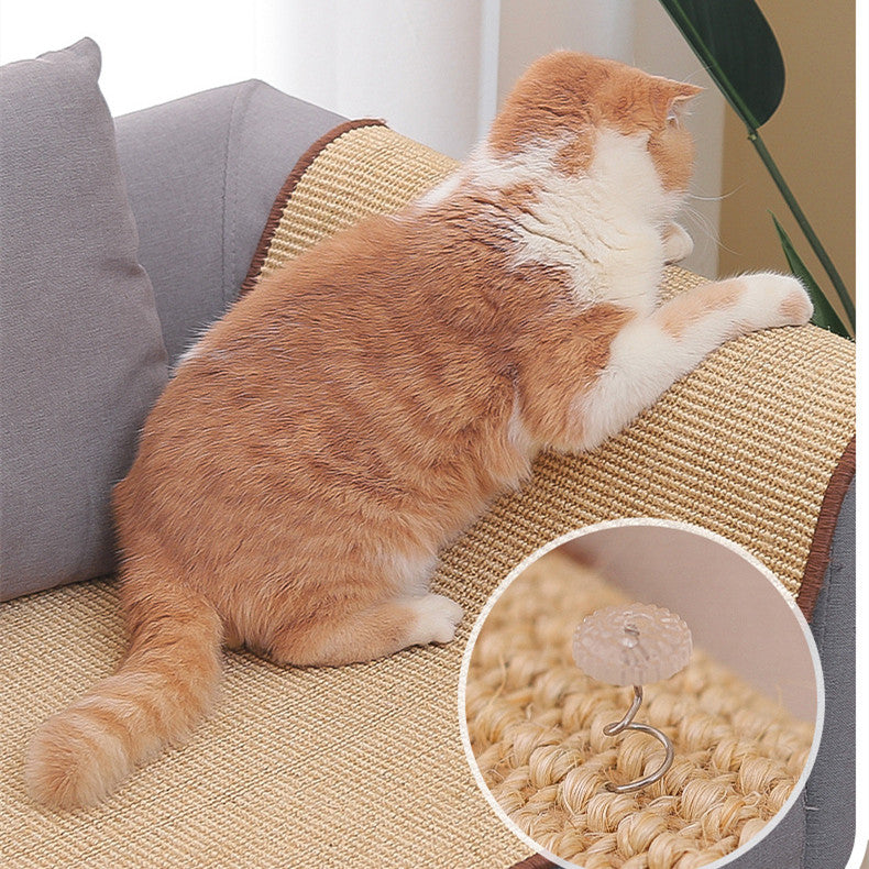 🐱🪵 Tappeto Tiragraffi in Sisal Naturale da Parete o Pavimento - Addio Sporco in Casa!