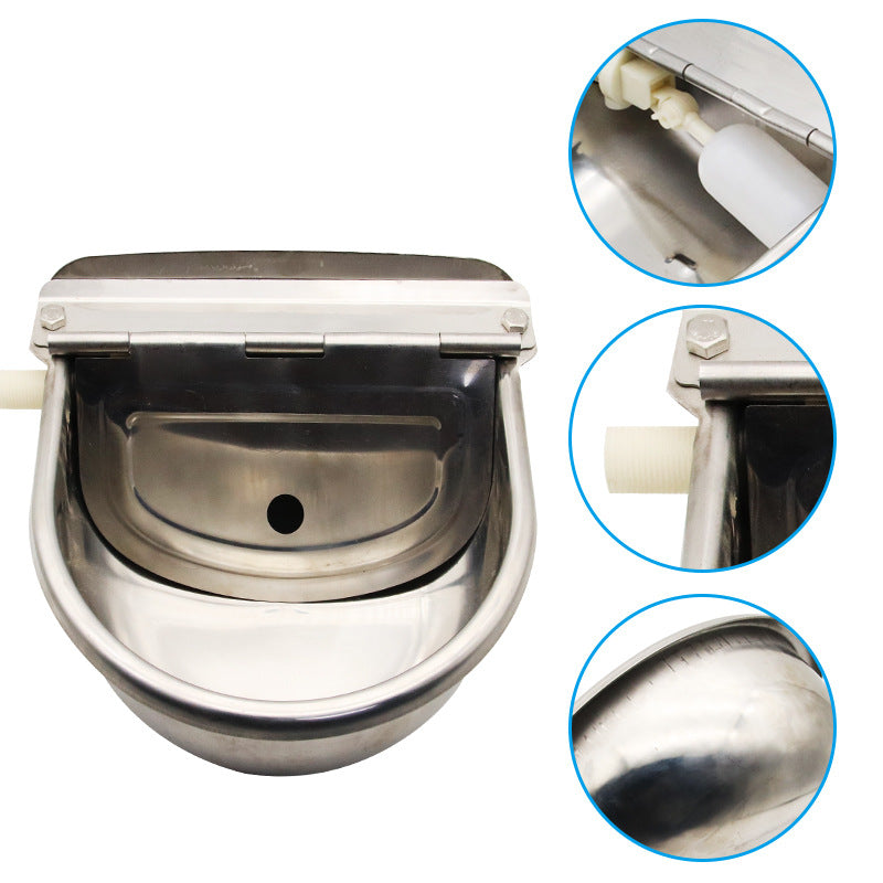 🐴💧 Abbeveratoio Automatico in Acciaio Inox con Galleggiante - Acqua Sempre Fresca!