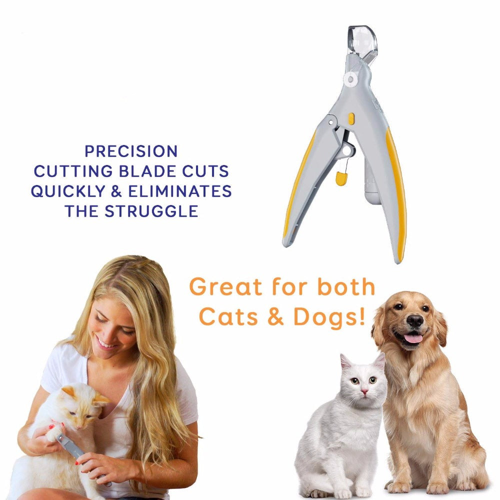 ✂️💡 Tagliaunghie di Precisione con Luce LED per Cani e Gatti - Taglio Sicuro al 100%!