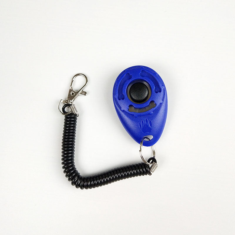 🧠🐕 Clicker Professionale da Addestramento per Cani con Laccetto a Molla!