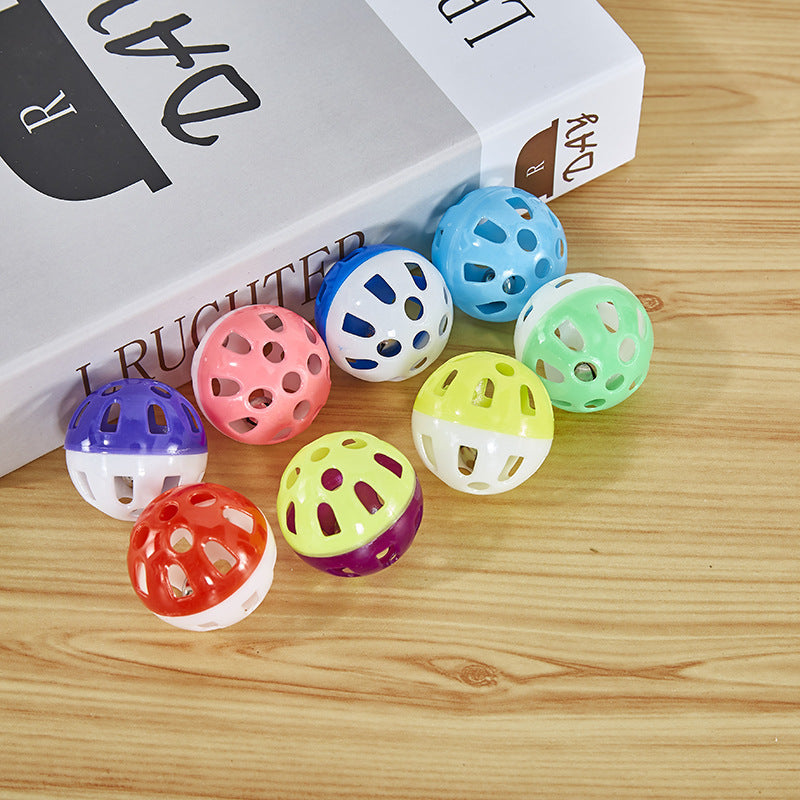 Palline Interattive Sonore con Campanellino per Gatti - Set Divertimento