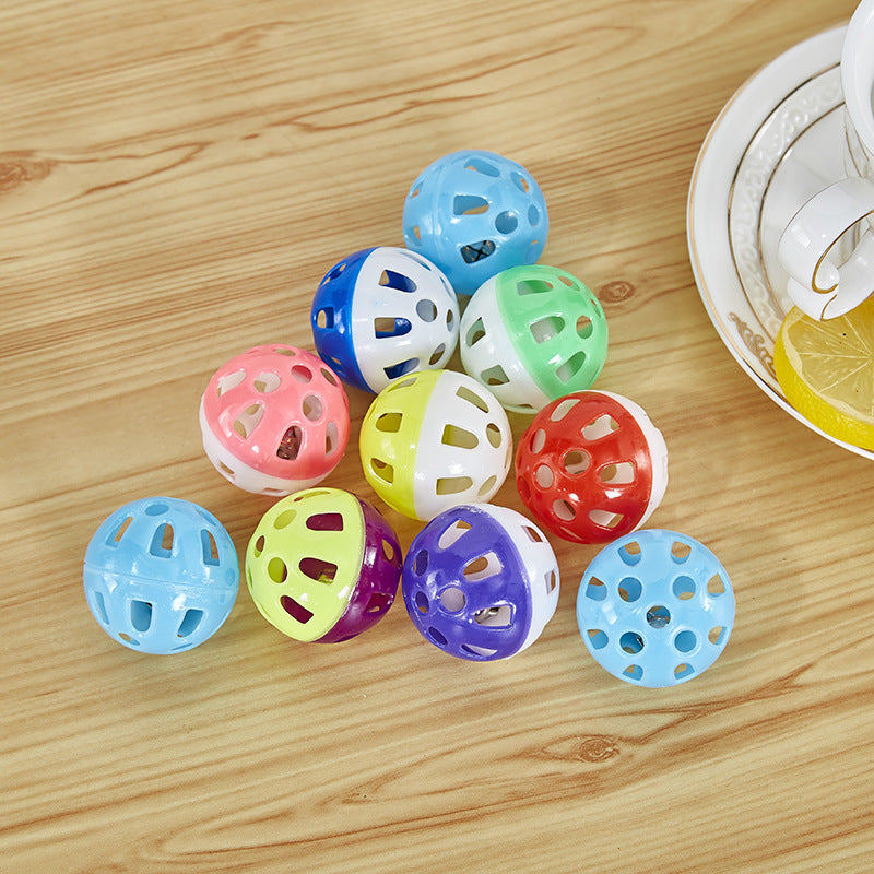 Palline Interattive Sonore con Campanellino per Gatti - Set Divertimento