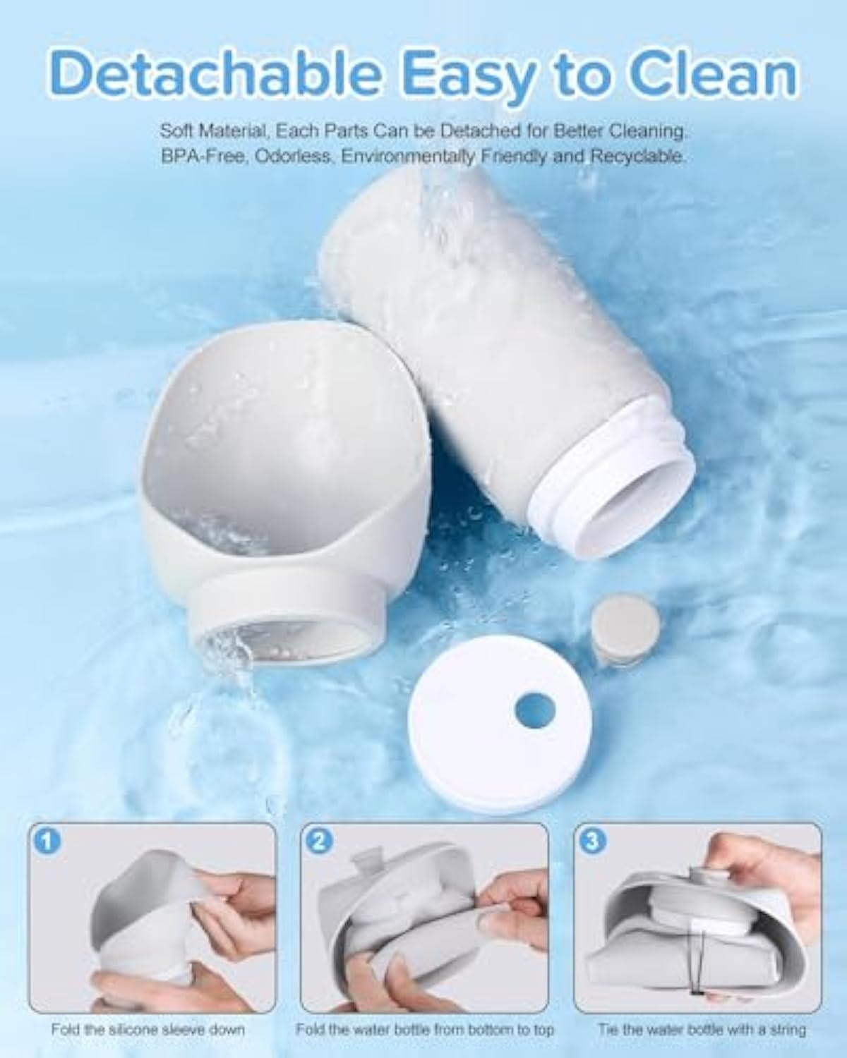 Bottiglia d'acqua portatile per cani