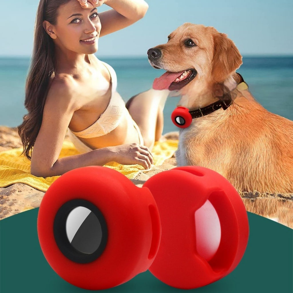 🐶📍 Custodia Protettiva in Silicone per AirTag - Tracker Sicuro sul Collare!