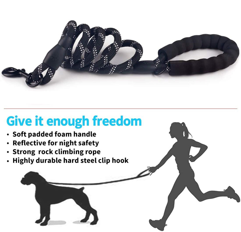 🟢🐾 Guinzaglio Tattico Luminous Alta Visibilità in Corda Spessa - Forza Estrema!