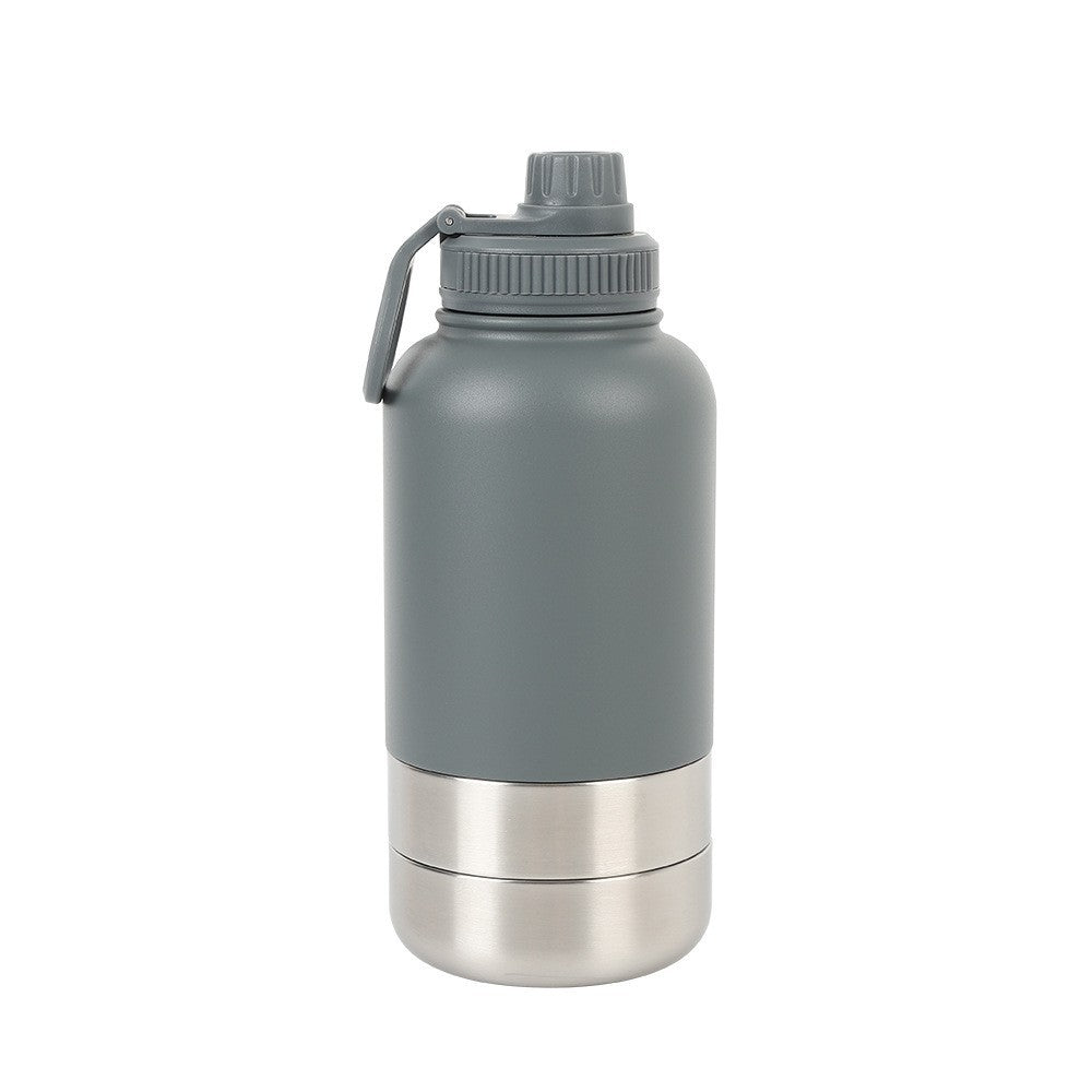 🧊💧 Borraccia Termica da Viaggio (950ML / 32oz ) con Doppia Ciotola Integrata - Acqua Sempre Fresca!