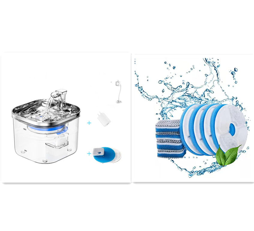 Fontana Automatica in Acciaio Inox: Acqua Sempre Fresca, Idratazione Sicura e Zero Batteri 💧🐈
