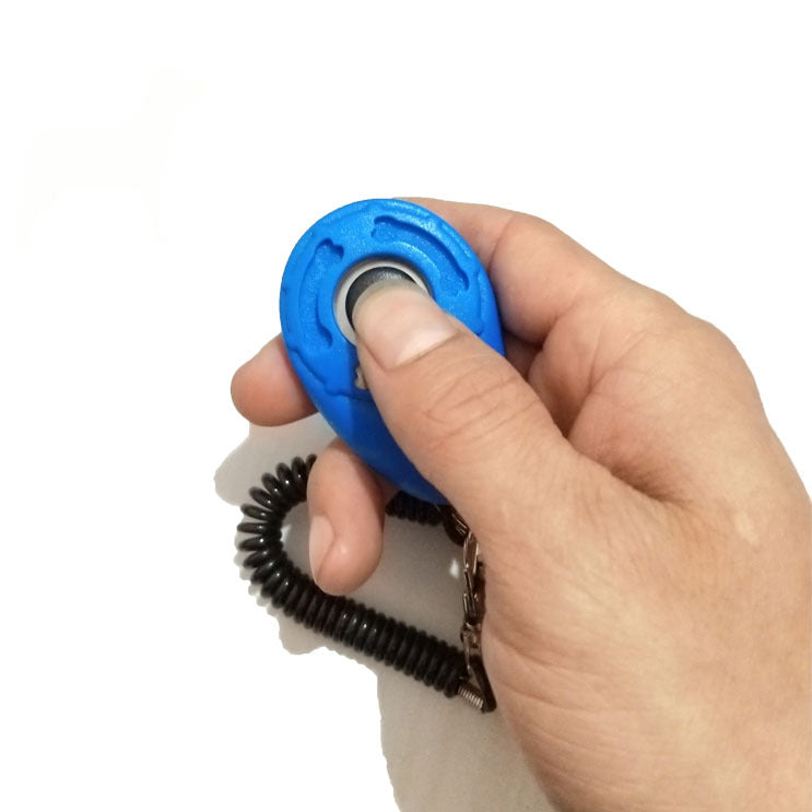 🧠🐕 Clicker Professionale da Addestramento per Cani con Laccetto a Molla!