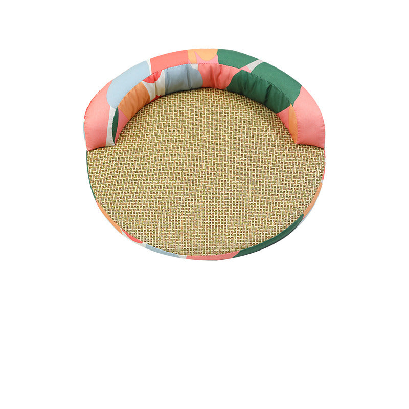 🧊🐈 Cuccia Estiva Rinfrescante in Rattan per Gatti e Cani - Riposo Fresco garantito!