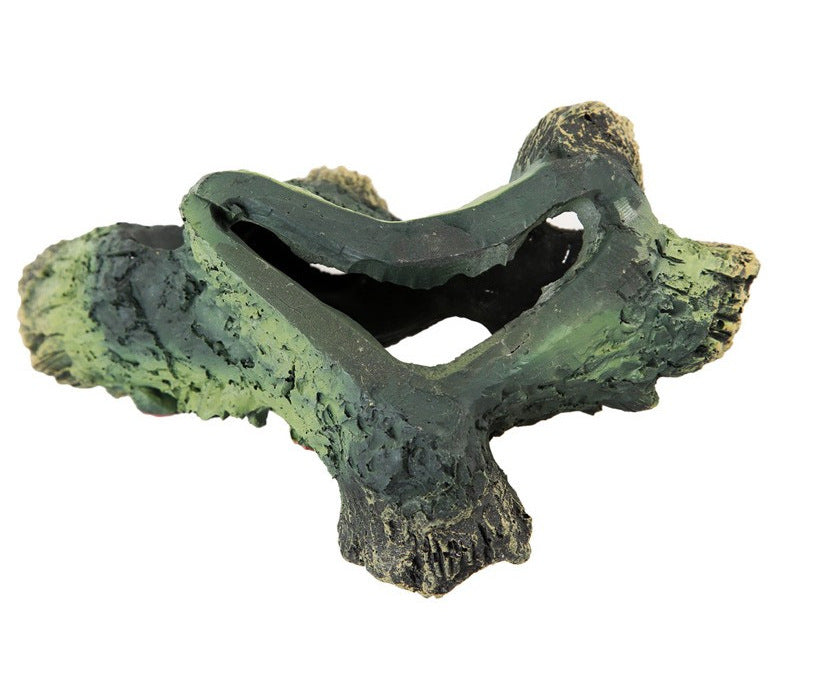 🪵🐟 Decorazione Tronco Cavo in Resina - Rifugio Naturale e Aquascaping Perfetto!