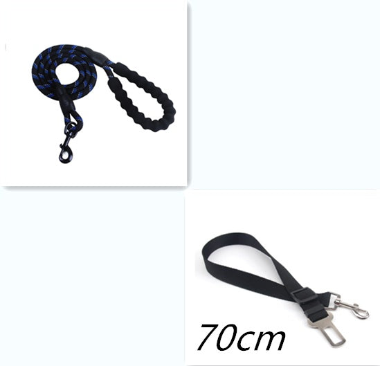 ✨🐕 Guinzaglio in Corda Riflettente con Manico in Spugna EVA - Zero Bruciature!