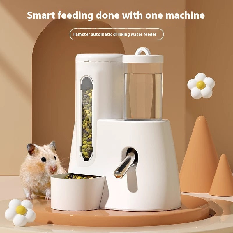 Dispenser Automatico 2-in-1: Pasti Sempre Freschi, Igiene Totale e Zero Sprechi 🐹💧