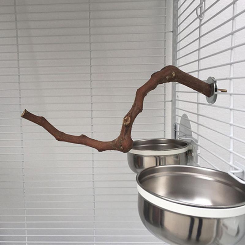Trespolo in Legno Naturale per Pappagalli