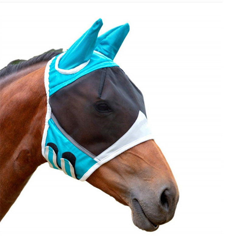 🐴🛡️ Maschera Anti mosche Traspirante per Cavalli - Comfort e Protezione Totale!