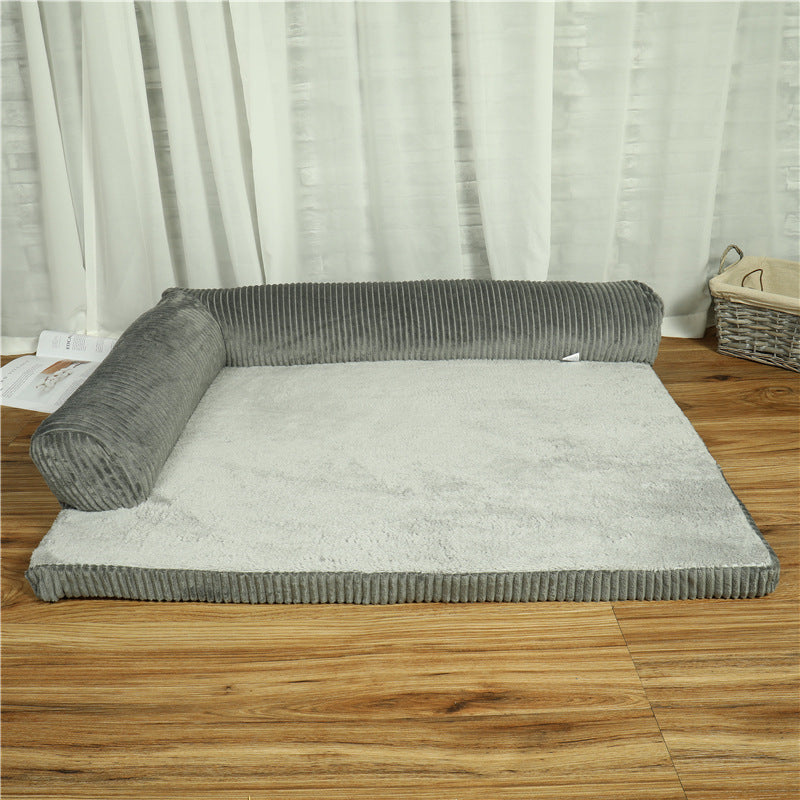 🛋️🐕 Cuccia a Divanetto Ortopedico in Velluto a Coste per Cani - Comfort Premium!