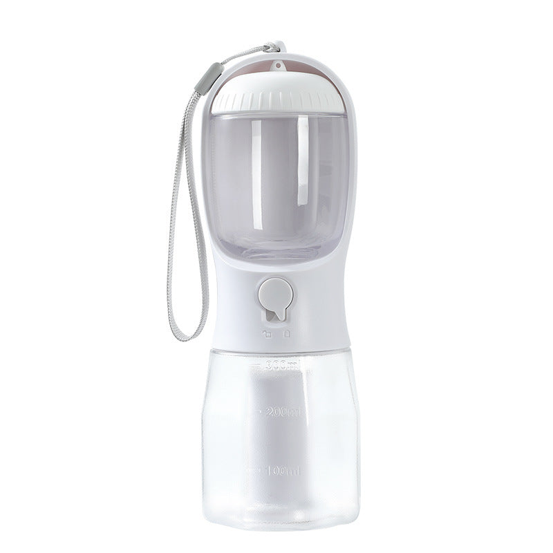 Borraccia Portatile 3 in 1 per Cani: Acqua, Snack e Porta Sacchetti