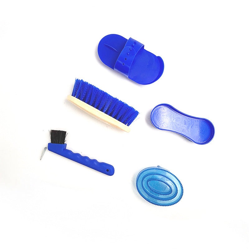 🐴🧽 Set Grooming Completo 5 Pezzi - Cura, Igiene e Coccole per il Tuo Cavallo!