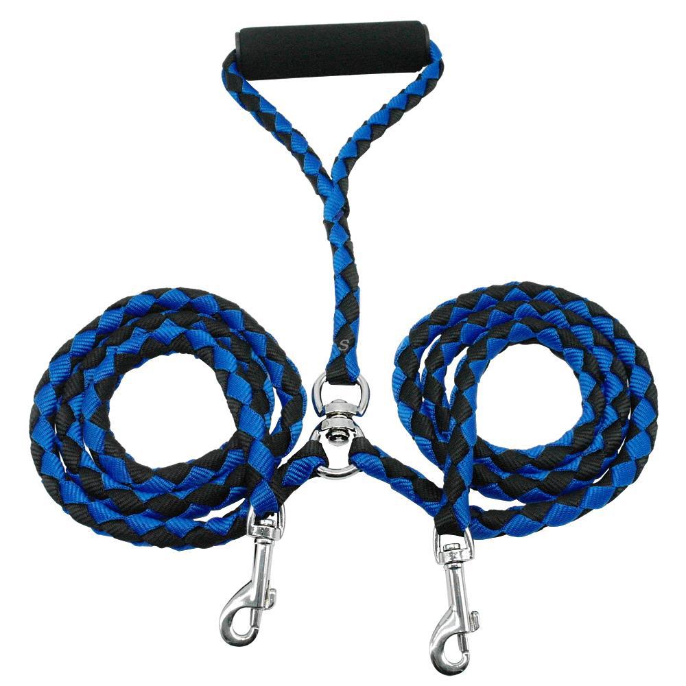 🐶🐾 Guinzaglio Doppio in Corda per Due Cani - Passeggiate Senza Grovigli!