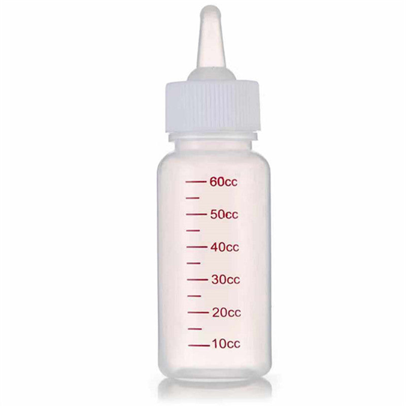 Kit Biberon Allattamento 60 ml per Cuccioli di Cane e Gatto