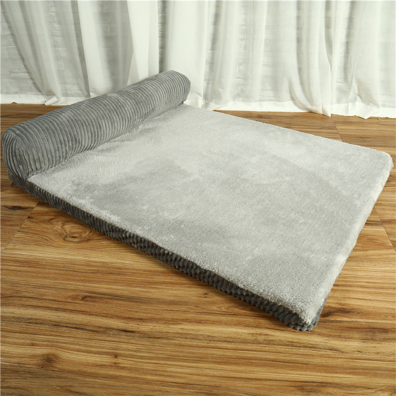🛋️🐕 Cuccia a Divanetto Ortopedico in Velluto a Coste per Cani - Comfort Premium!