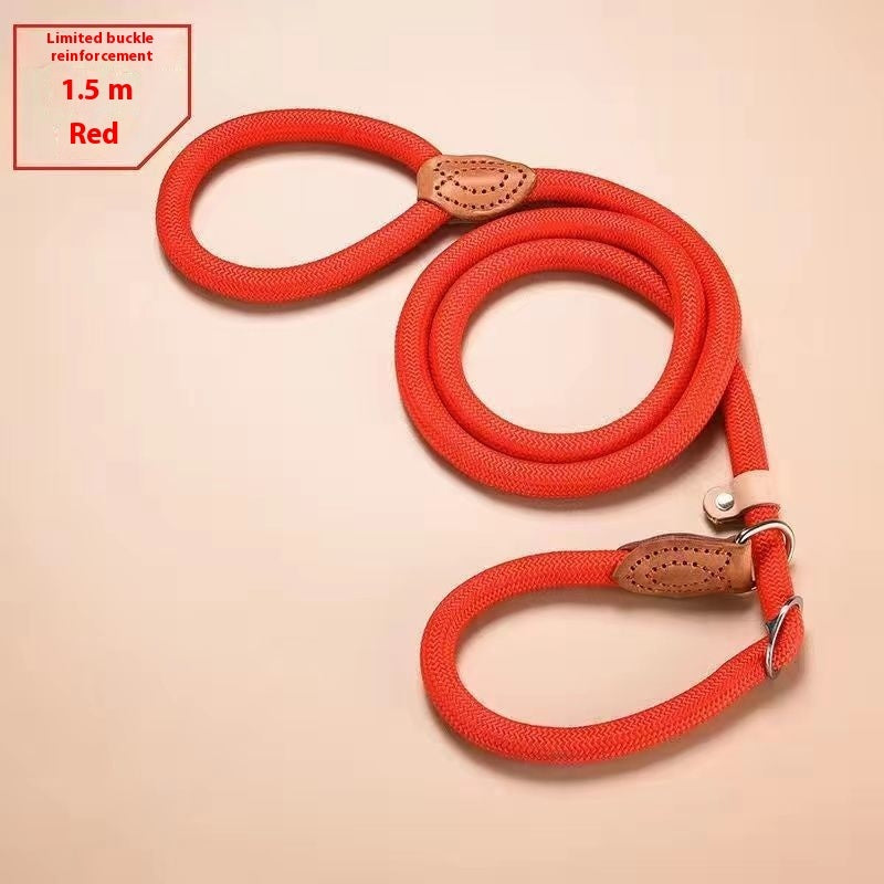 🐶🪢 Guinzaglio a Scorrimento in Morbida Corda Naturale - Eleganza e Controllo Rapido