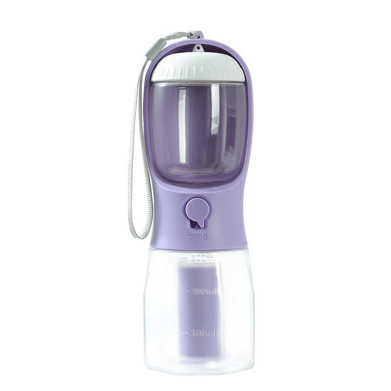 Borraccia Portatile 3 in 1 per Cani: Acqua, Snack e Porta Sacchetti
